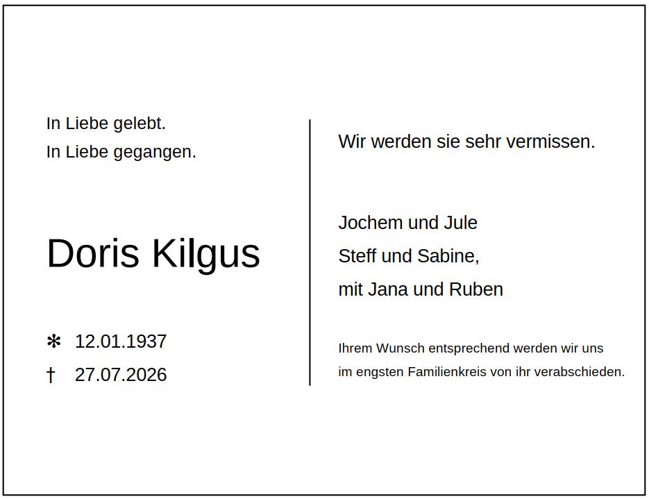 TA Doris Kilgus